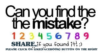 Can you find the mistake, Riddle